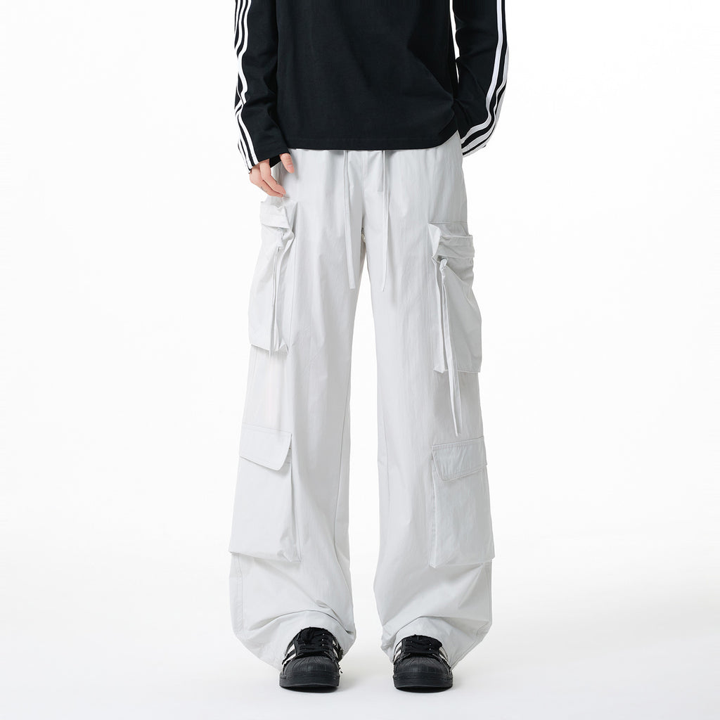 Waterproof Mountain Style Tactical Cargo Pants for Men, Trendy Straight Loose Casual Sports Trousers