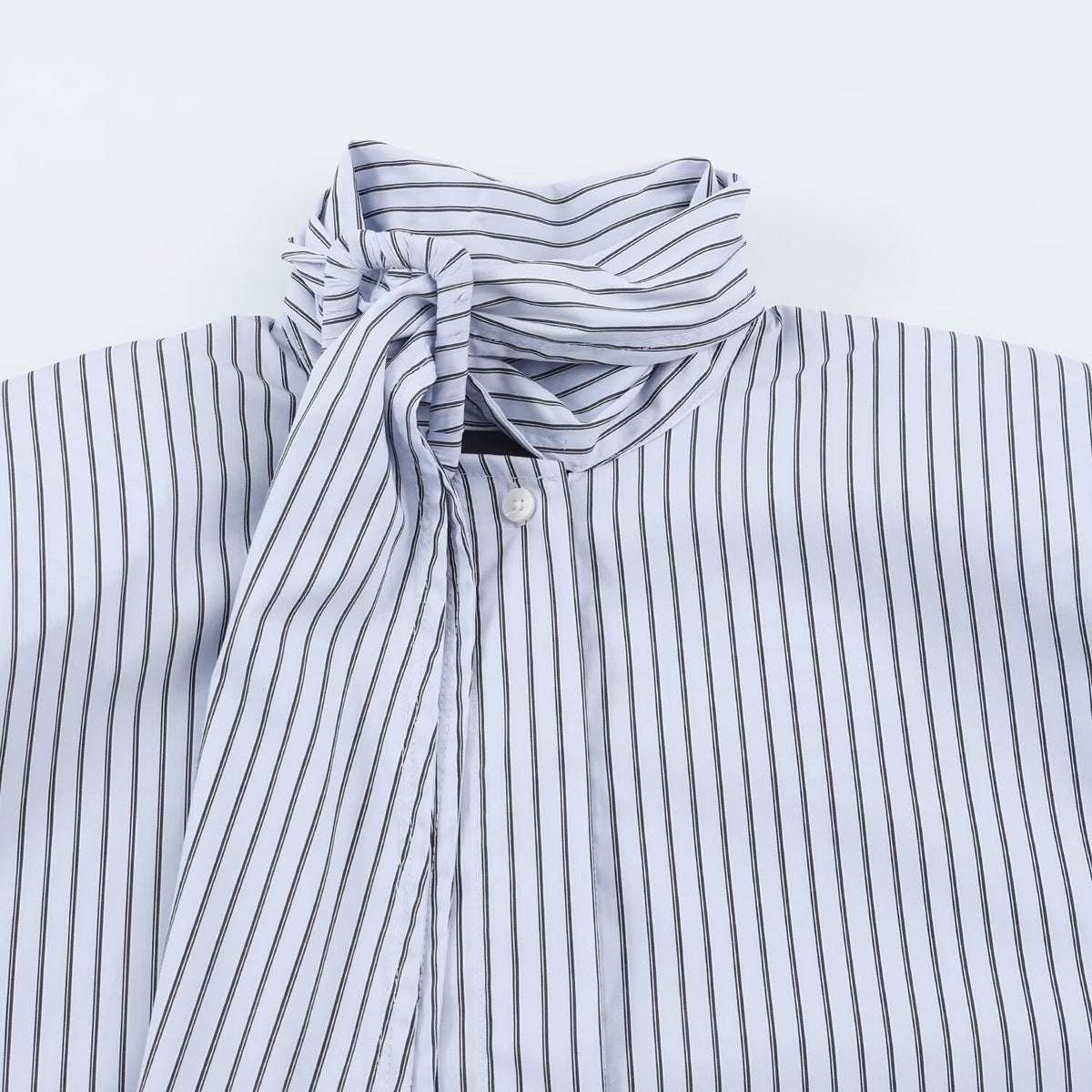Striped buckle shirt