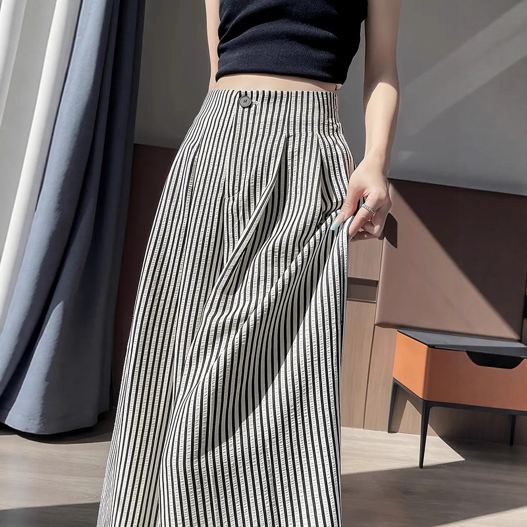 Striped suit pants