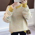 Round neck jacquard knit undershirt with knitted base