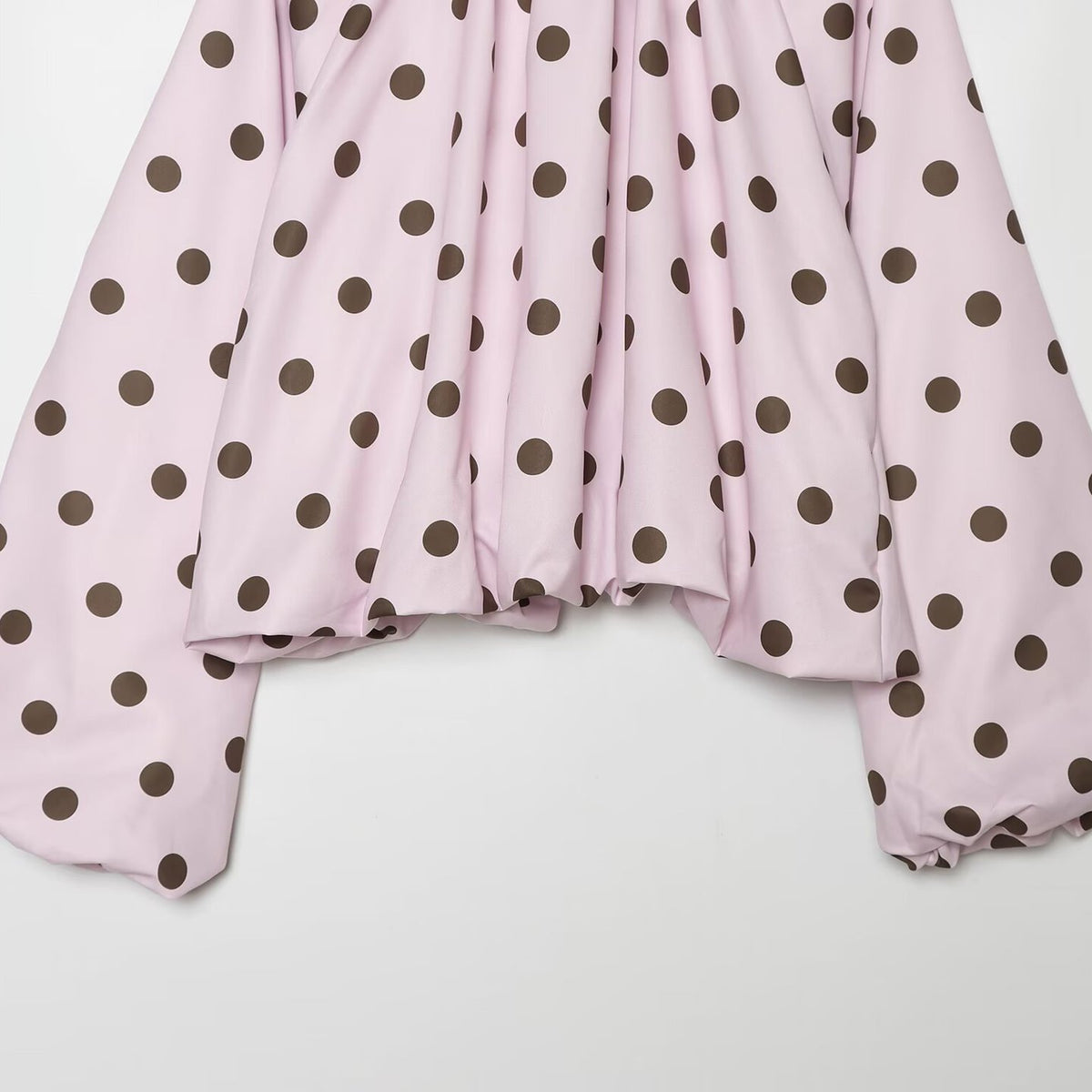 Polka dot back bow design open top