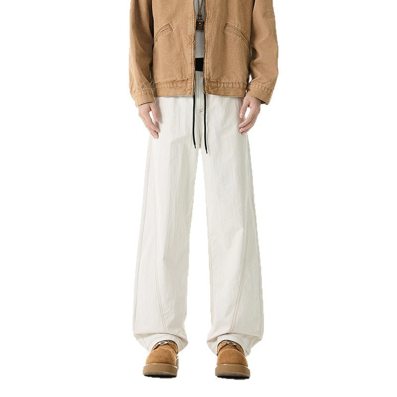 Men's Spring and Autumn Cargo Pants, Loose Fit, Casual Outdoor Sport Hiking Fitness Commute Fashion Brand Quick-Dry Pants, Versatile