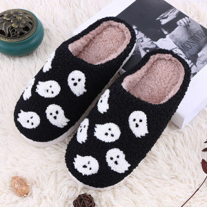 Winter Cute Cartoon Smile Flannel Slippers Wholesale Home Fuzzy Slippers
