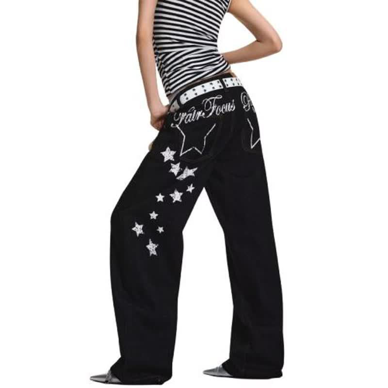 High Street Design Loose Vibe Wide Leg Long Pants