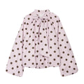 Polka dot back bow design open top