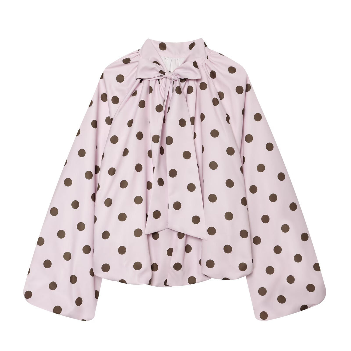 Polka dot back bow design open top
