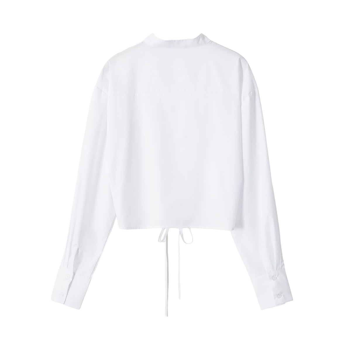 Long sleeved lace up shirt