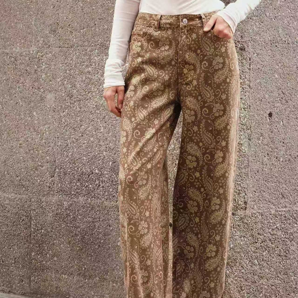 Straight tube slimming women's pants