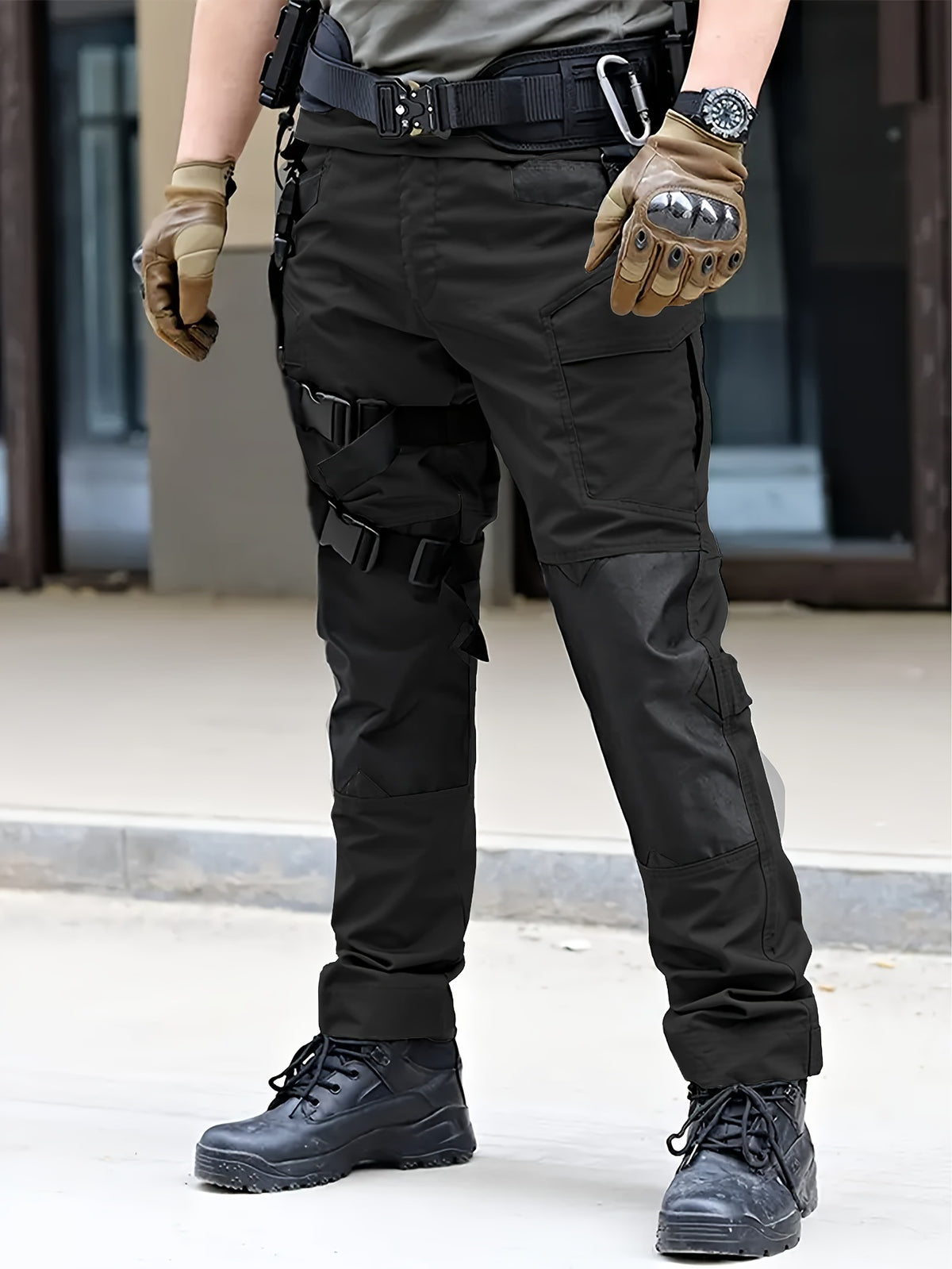 Outdoor Tactical Cargo Pants for Men, Multi-Pocket Utility Workwear, Military-Style Training Pants, Instructor Combat Pants, Casual Wear