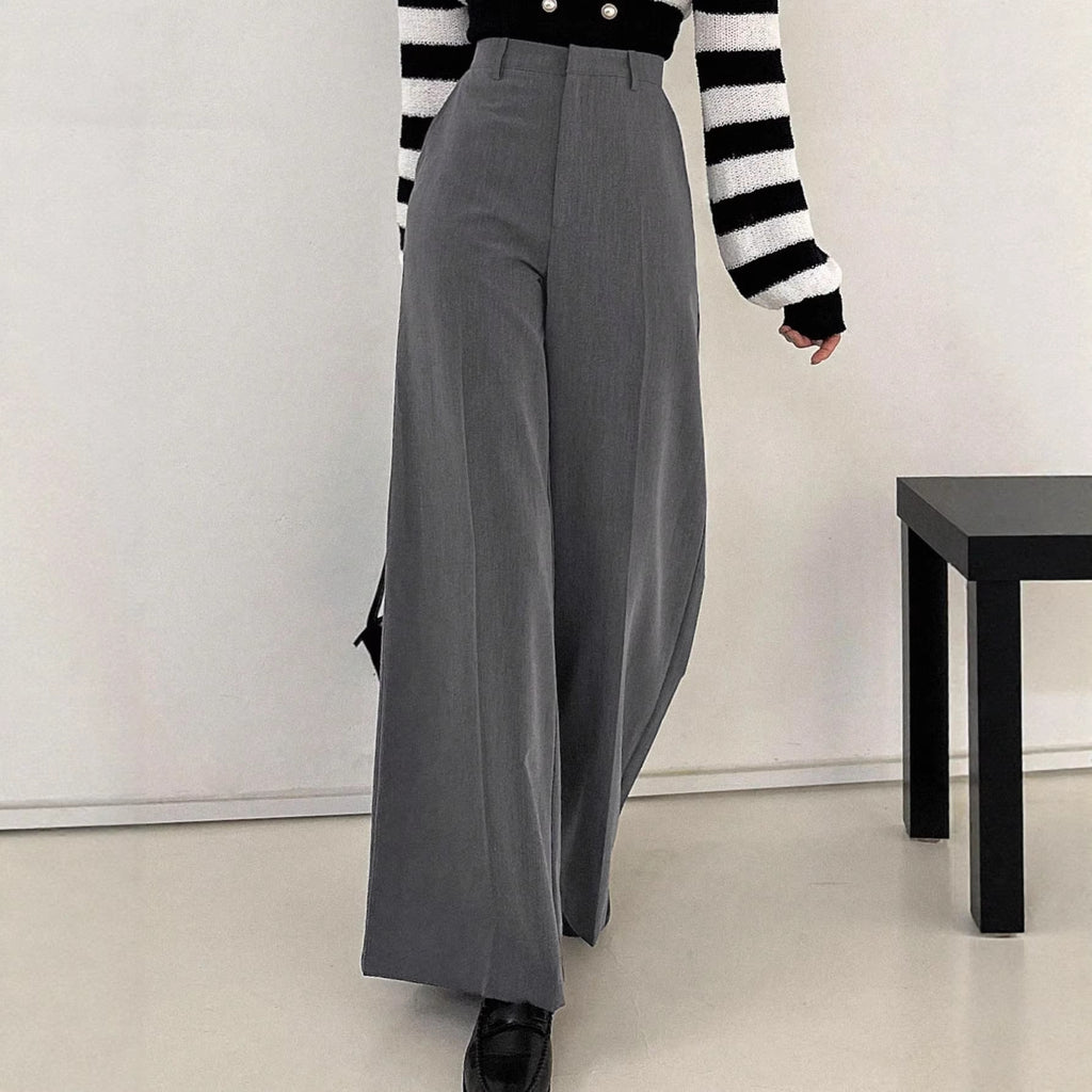 High waisted slimming suit pants