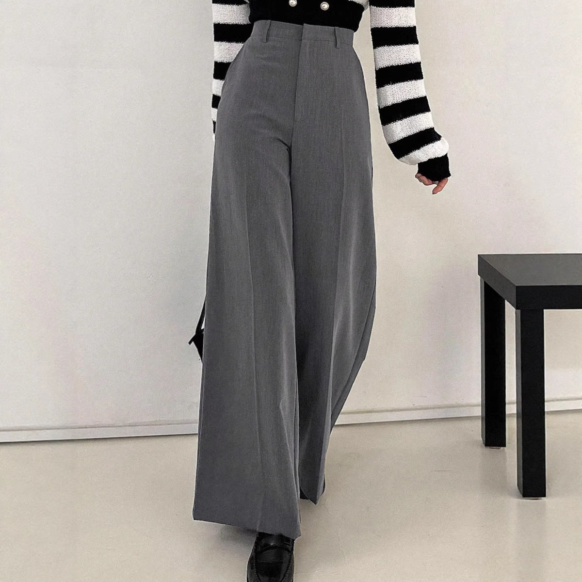 High waisted slimming suit pants