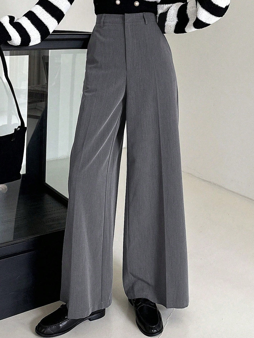 High waisted slimming suit pants