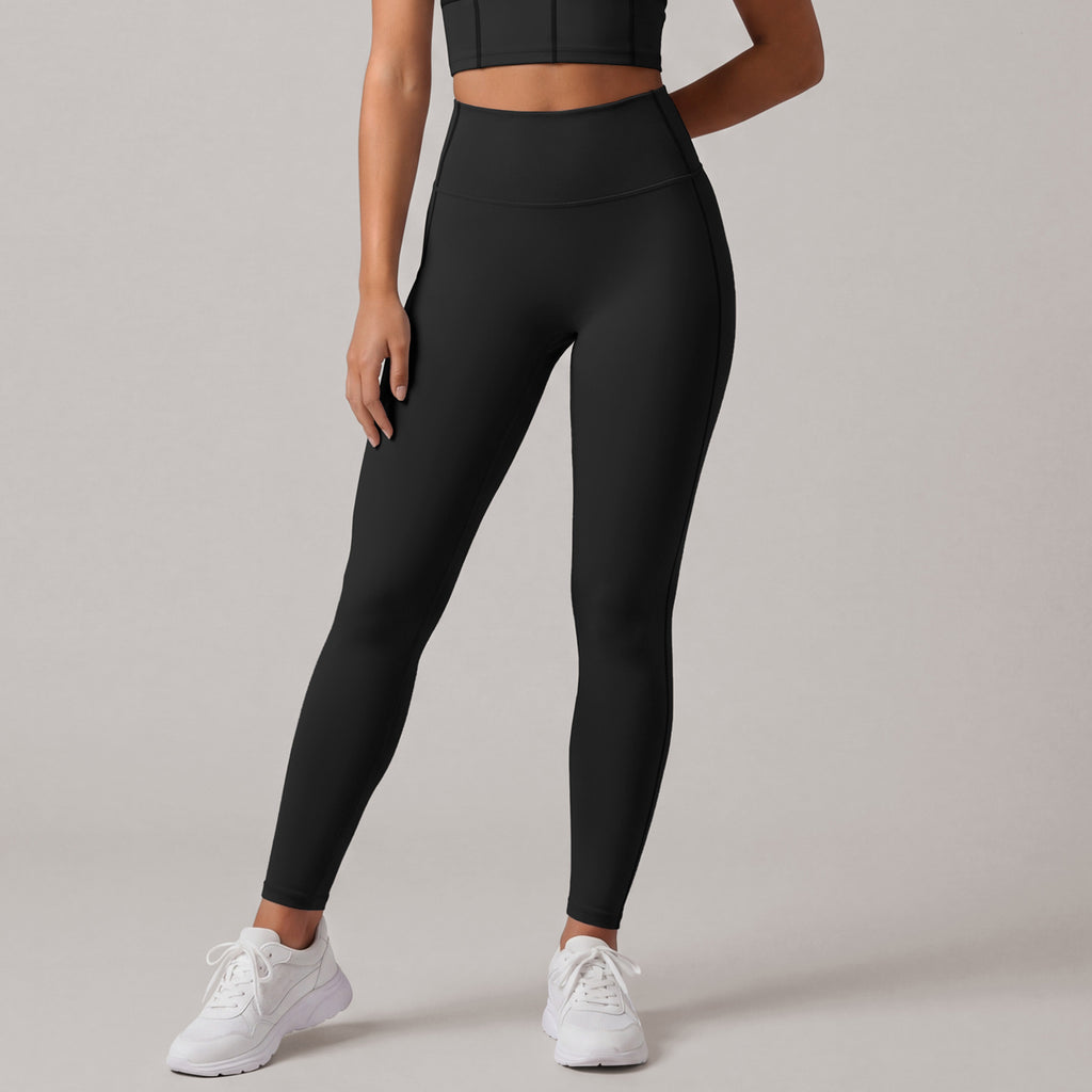Fitness High-Waisted 9-inch Yoga Pants for Women, Summer Workout Tights, Butt-Lifting Running Leggings, Bodycon Gym Pants