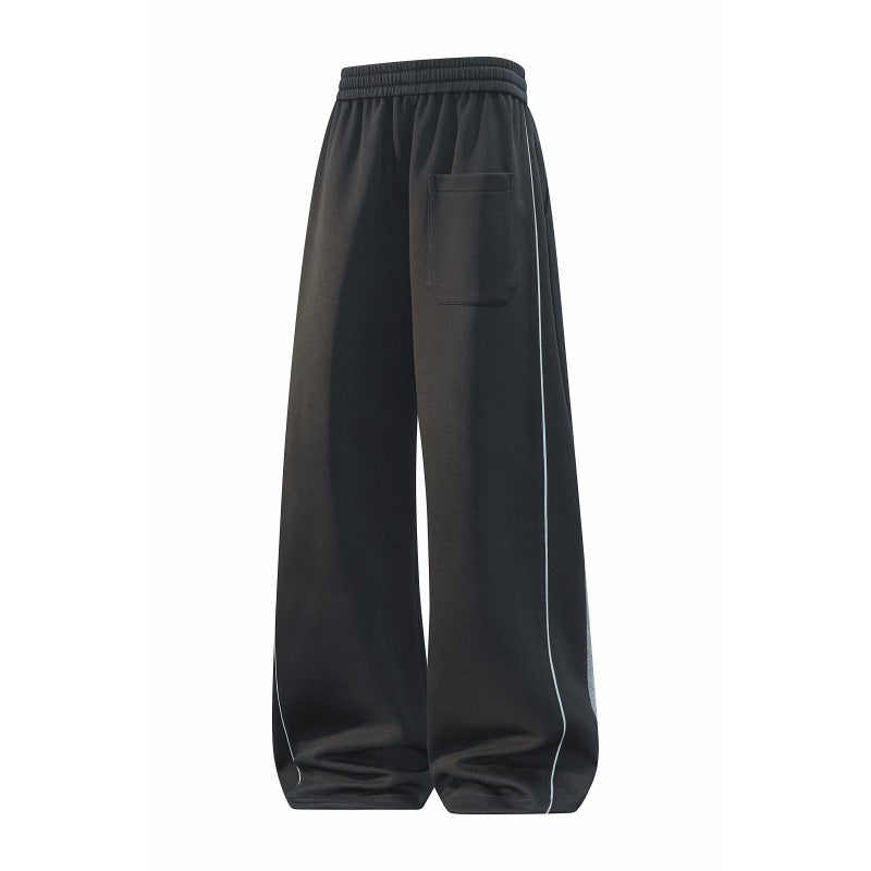 Casual Loose Color-blocked Patchwork Pants Men  Trendy HighTrousers