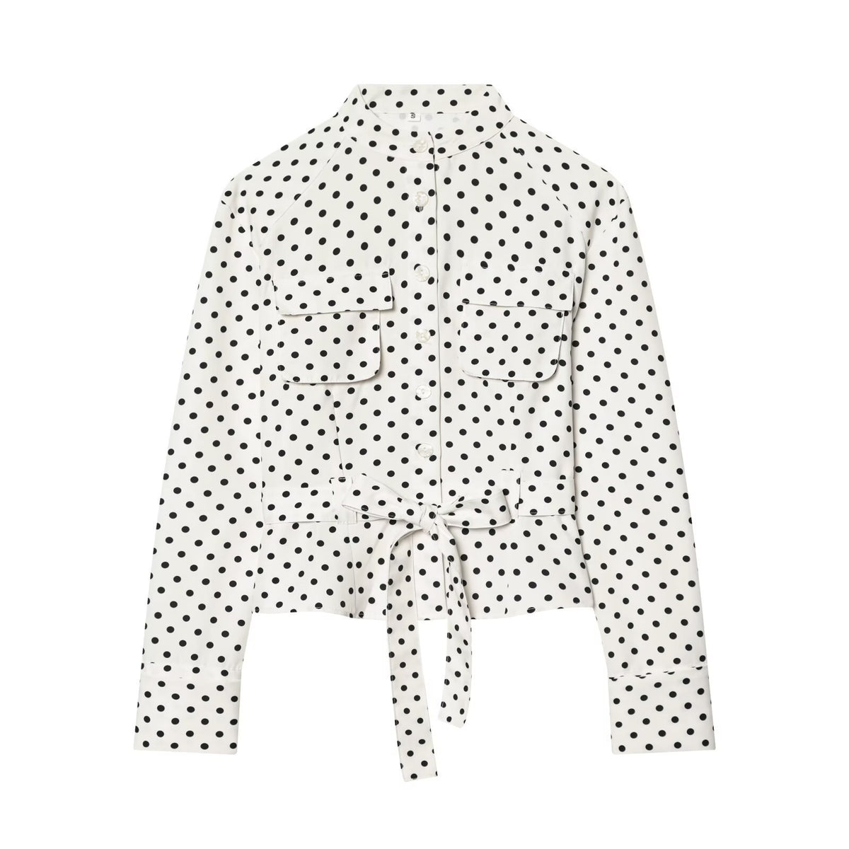 Polka dot shirt style top