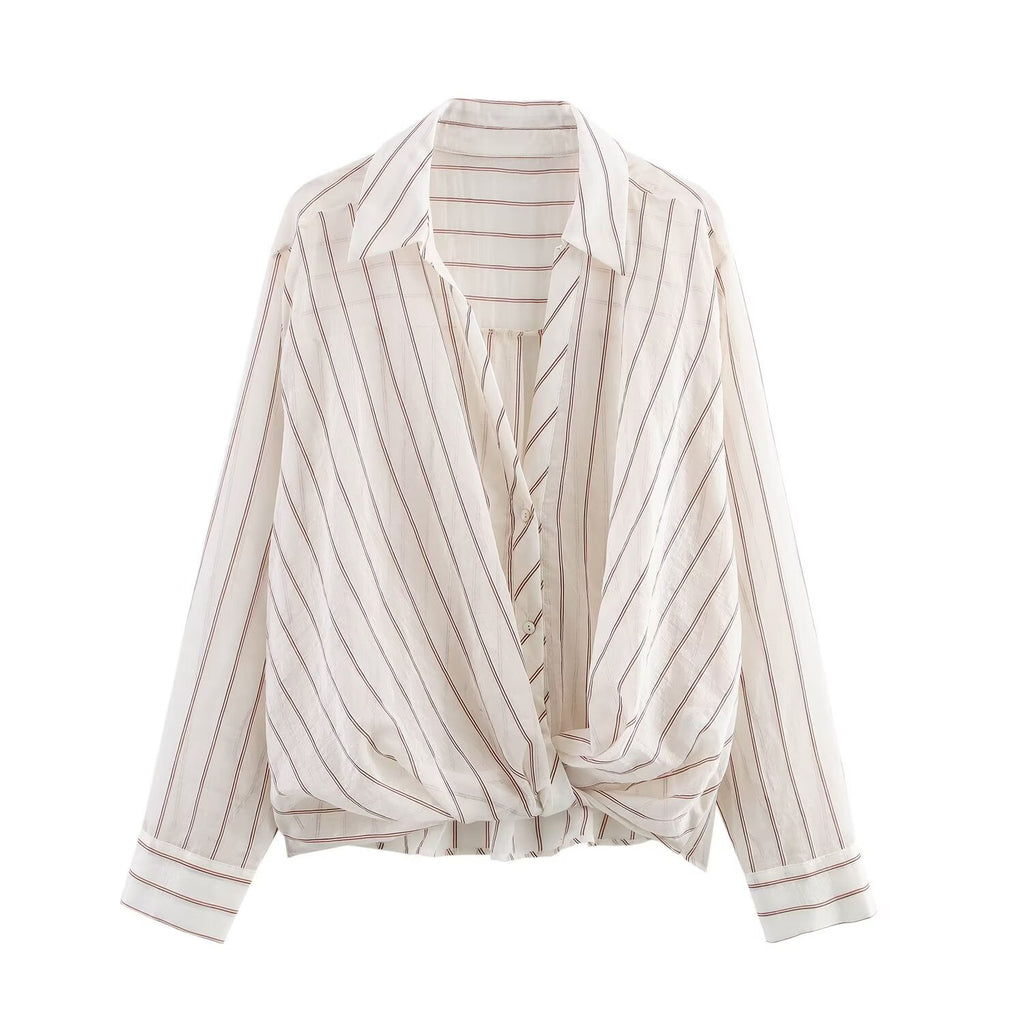 Striped long sleeved shirt