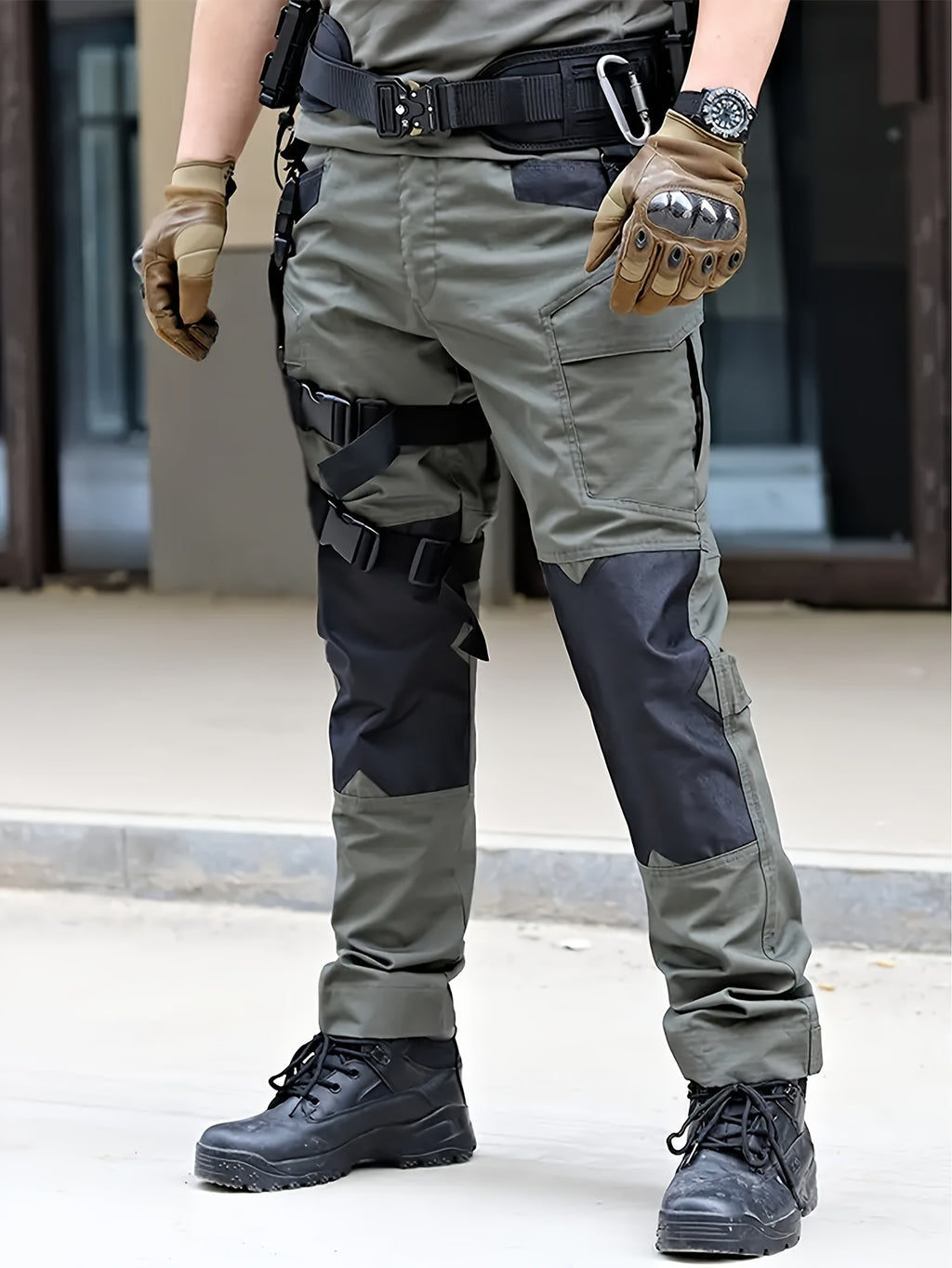 Outdoor Tactical Cargo Pants for Men, Multi-Pocket Utility Workwear, Military-Style Training Pants, Instructor Combat Pants, Casual Wear