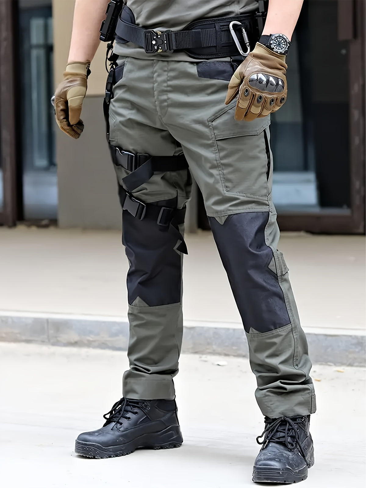 Outdoor Tactical Cargo Pants for Men, Multi-Pocket Utility Workwear, Military-Style Training Pants, Instructor Combat Pants, Casual Wear