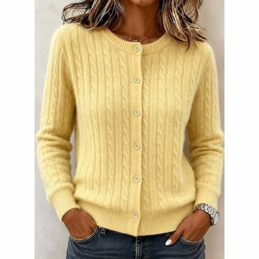 Fried Dough Twists Knitted Cardigan Twisted Coat Women