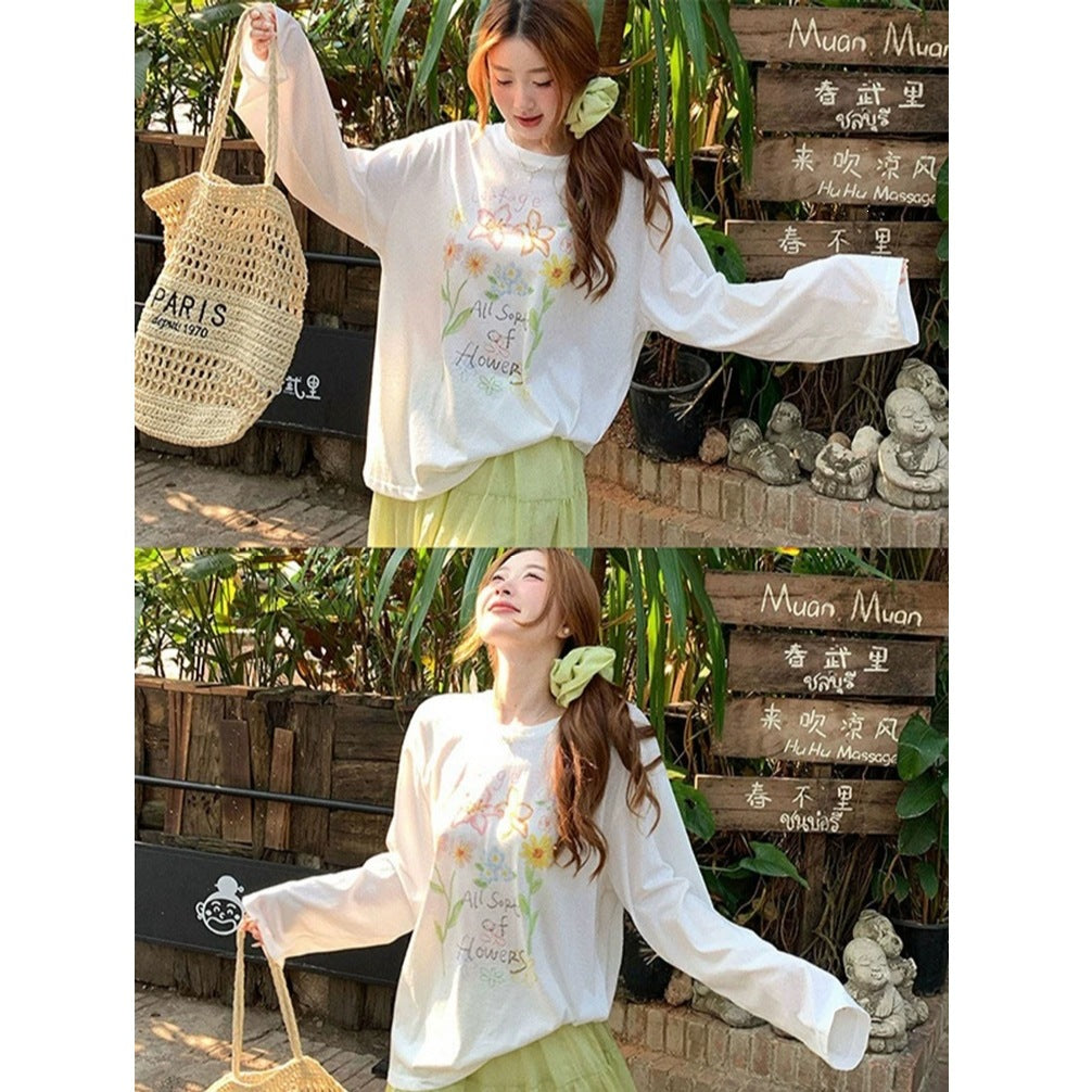 Women's Lightweight Sun Protection Cover Up T-Shirt, Loose Fit Summer Thin Top