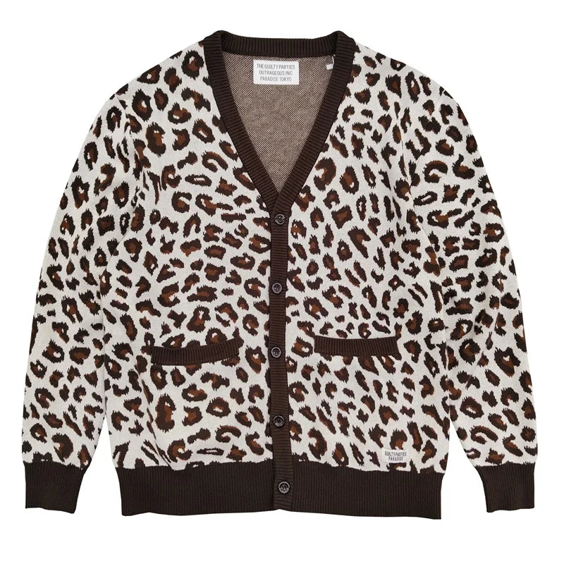 Sweaters Best Quality Knitted Jacquard V-neck Cardigan Mens Womens Loose Casual Wool jumper