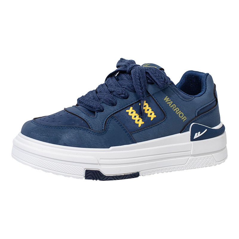 Color blocked high cut thick soled shoes for casual wear
