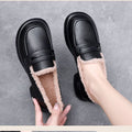 Add cotton loafers thickened women's cotton shoes low heels
