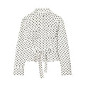 Polka dot shirt style top
