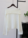 Loose hollow sweater