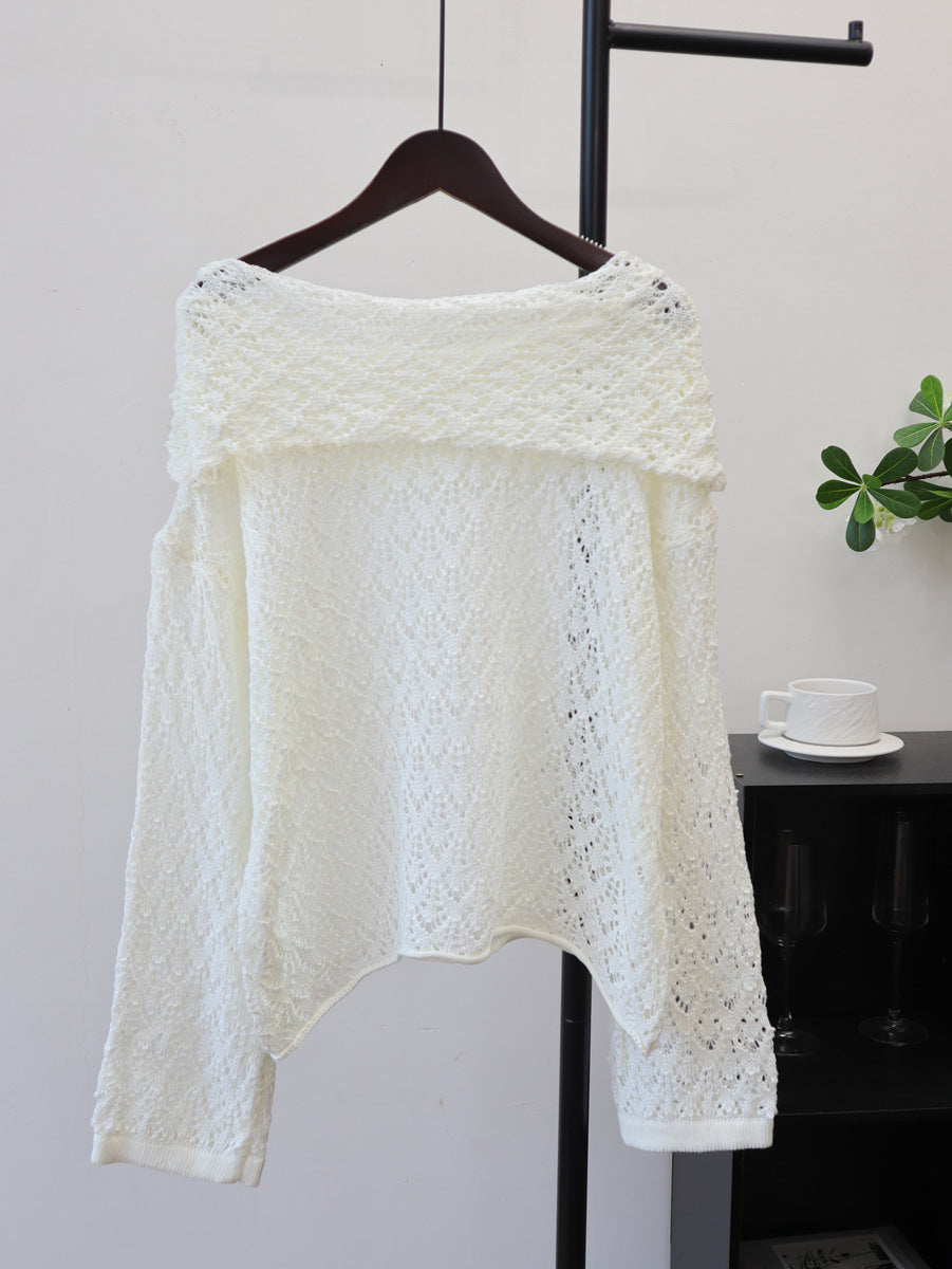 Loose hollow sweater