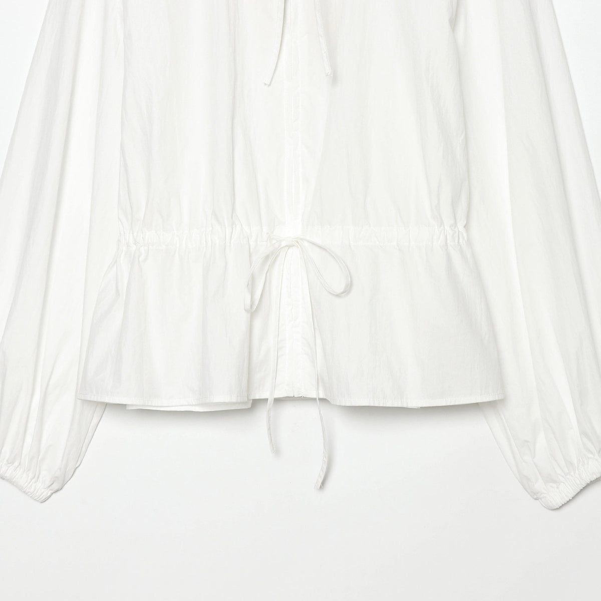 Stand up collar long sleeved shirt