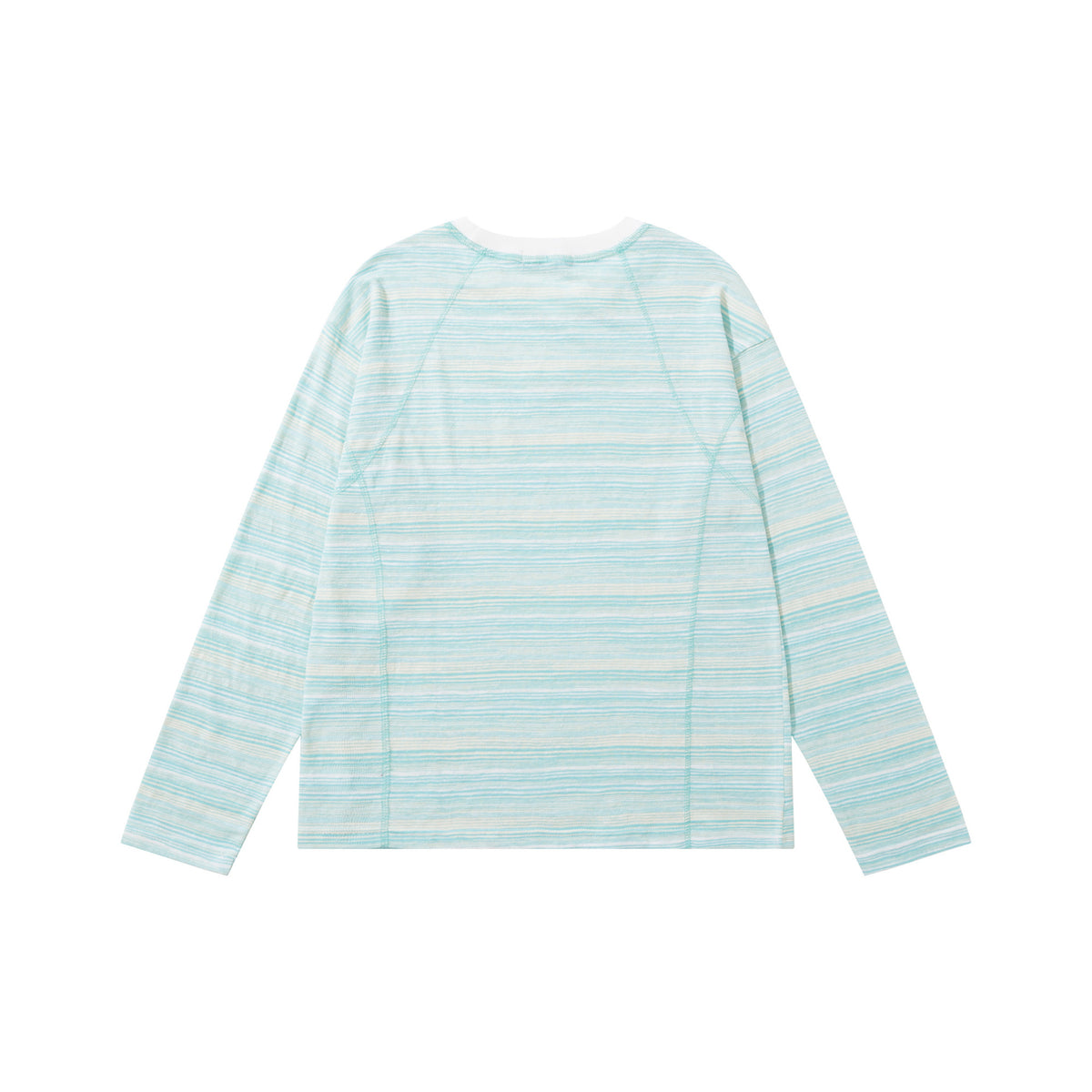 Loose and versatile striped long sleeved T-shirt for women's casual wear