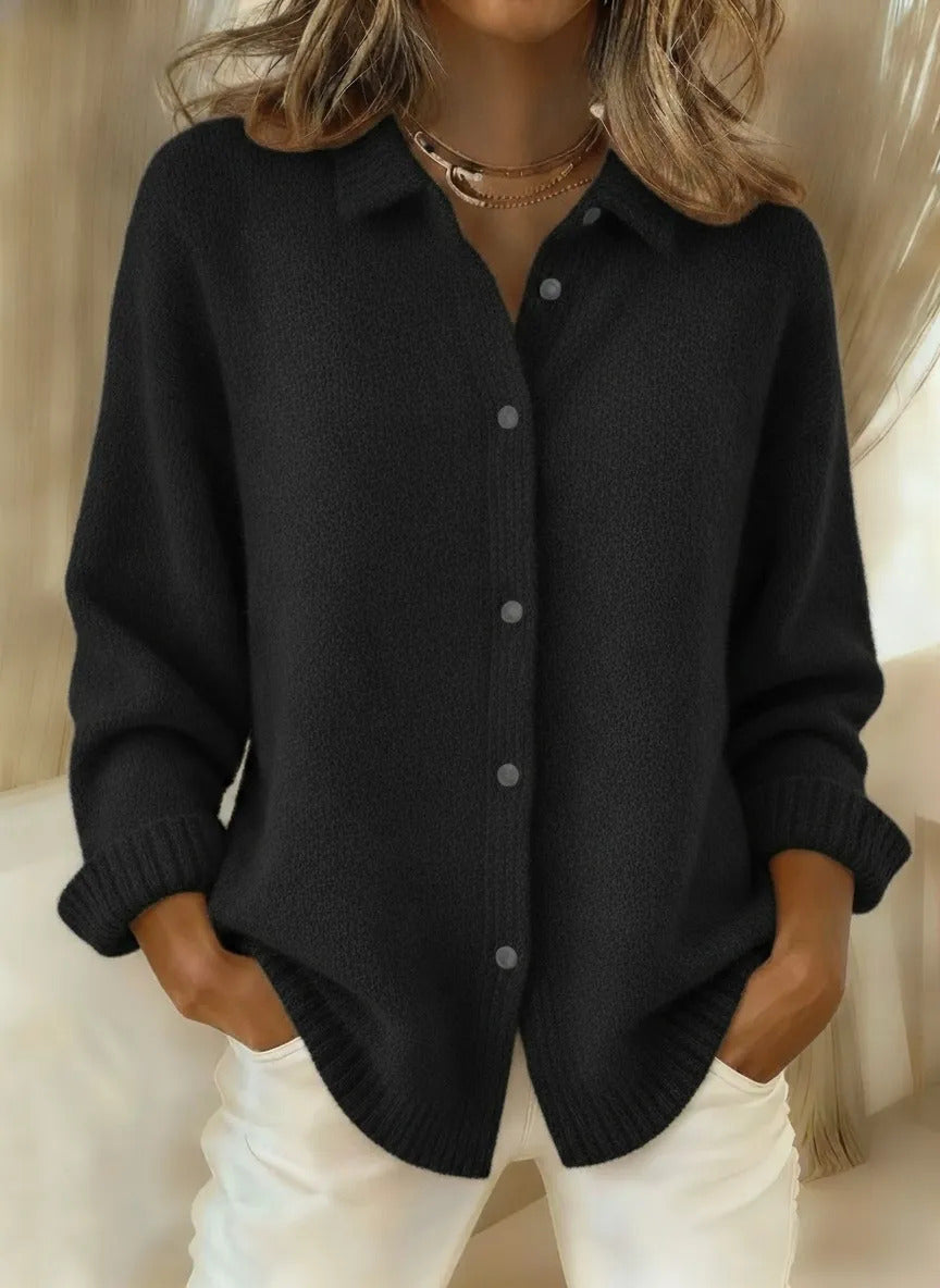 Women's cardigan sweater autumn and winter coat