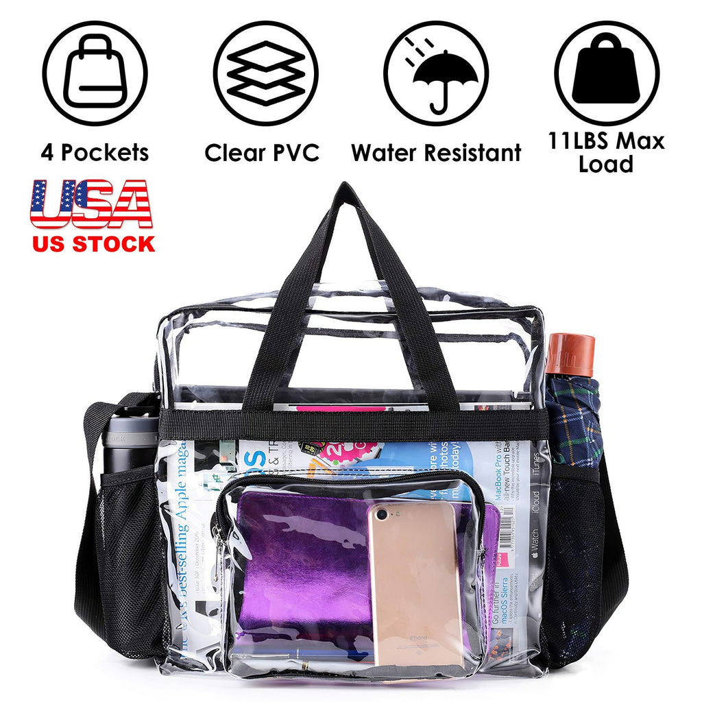 Clear Crossbody Bag Stadium Approved See-Through