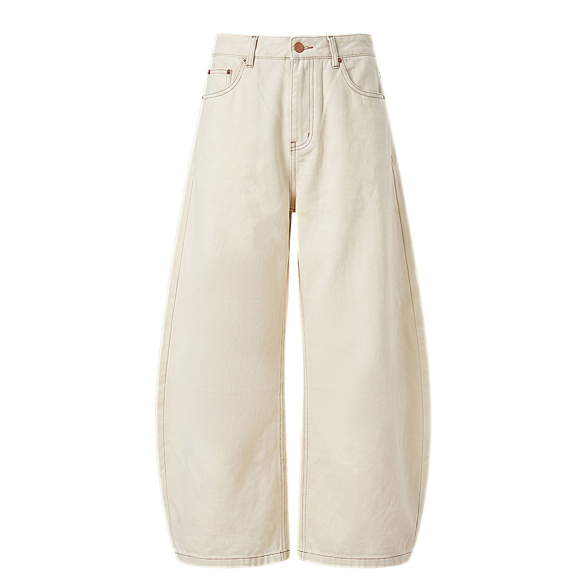 Twill texture knife-cut casual pants for men, autumn straight-leg loose color-blocked topstitching retro long pants