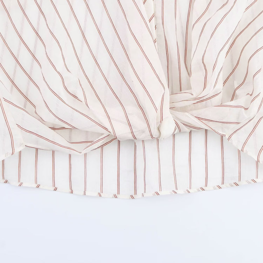 Striped long sleeved shirt