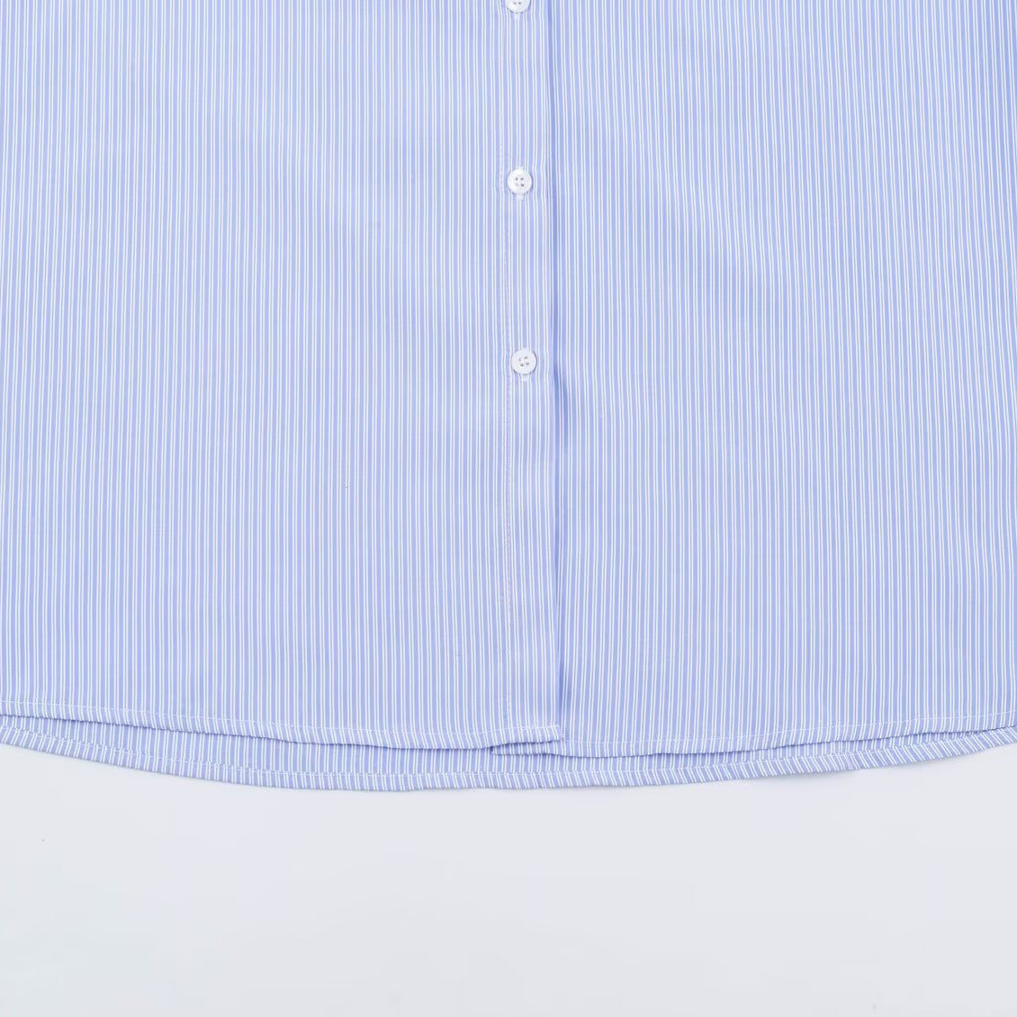 Lace striped long sleeved shirt