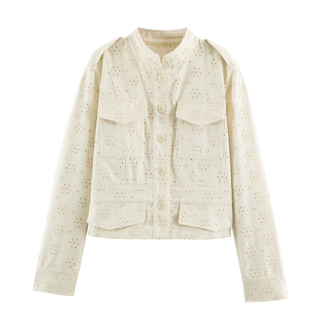 Hollow embroidery jacket