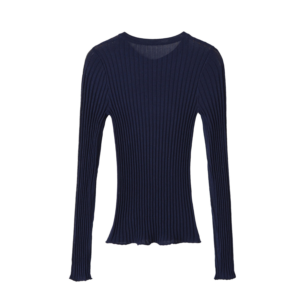 Long sleeved round neck top
