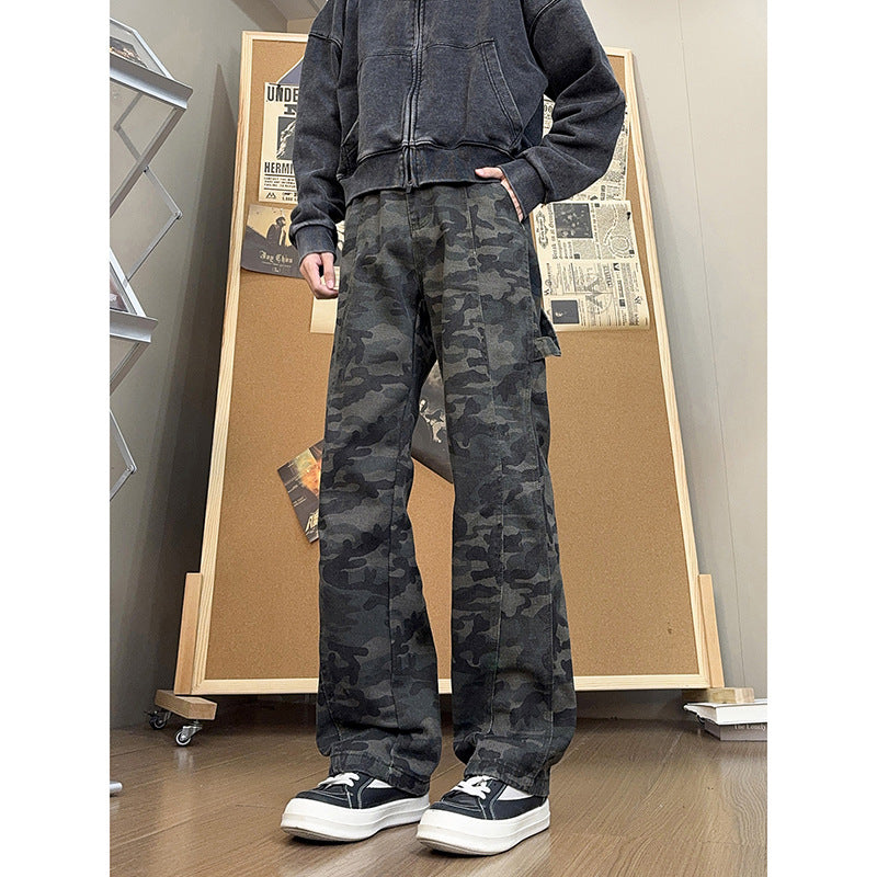 Slim Fit Camouflage Pants for Men