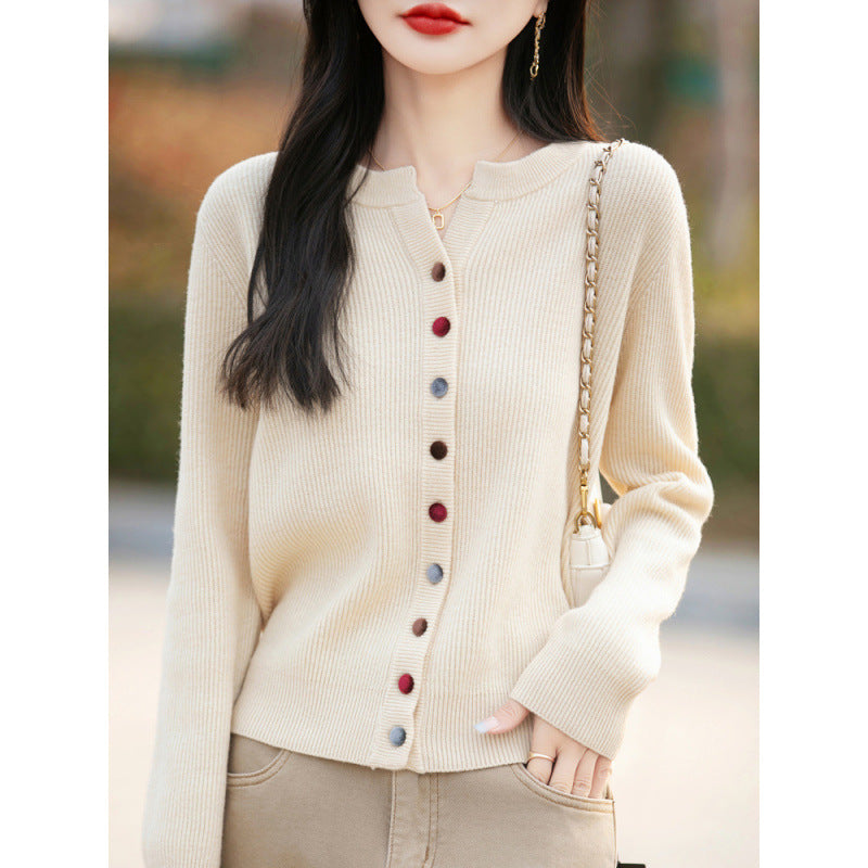 Women's Jacket Slim Fit Base Layer Sheath Neck Sweater