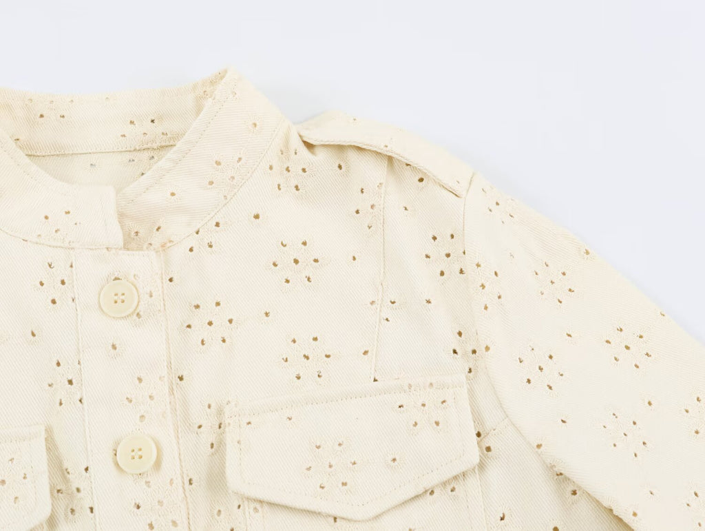 Hollow embroidery jacket