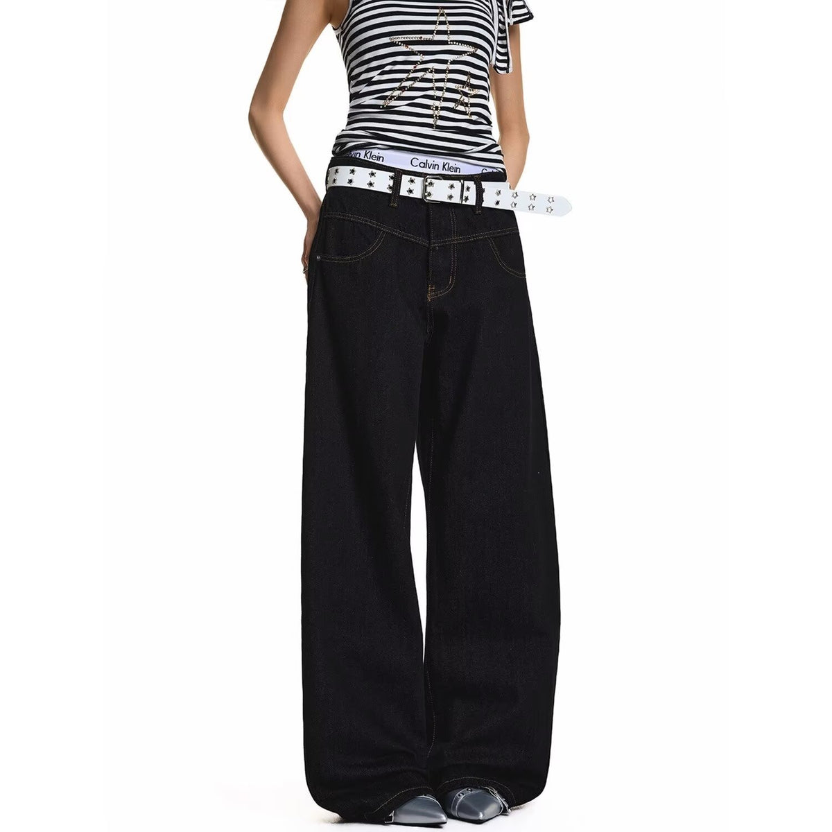 High Street Design Loose Vibe Wide Leg Long Pants