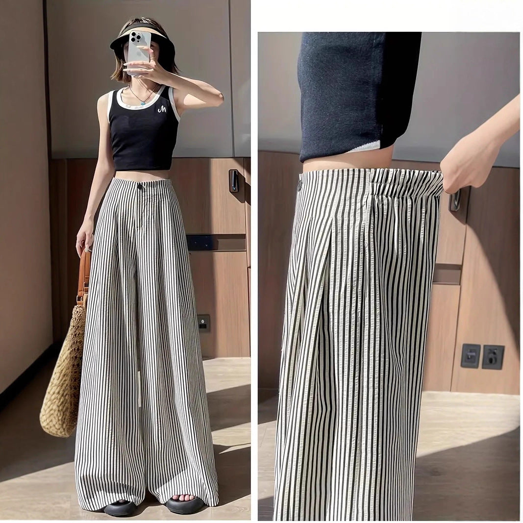 Striped suit pants