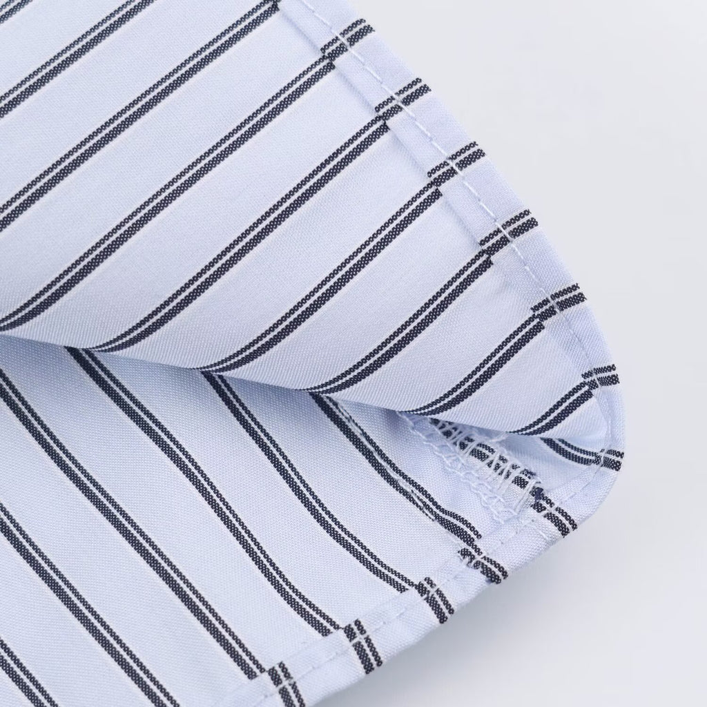 Striped buckle shirt