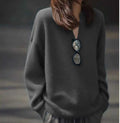 V-neck Knitted Top for Spring