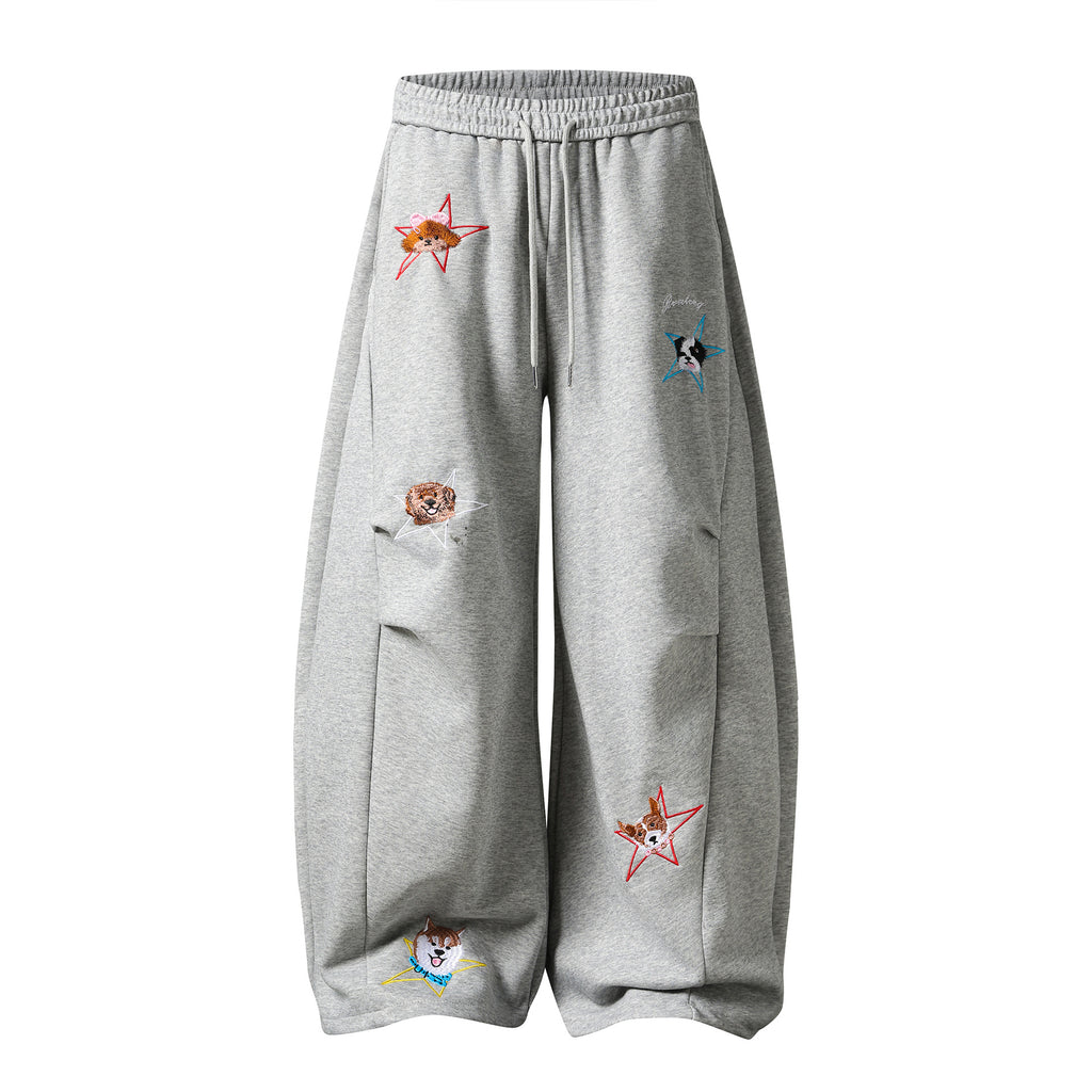 Personality Street Style Sweatpants Cargo Stripe Wide Leg Long Pants for Women