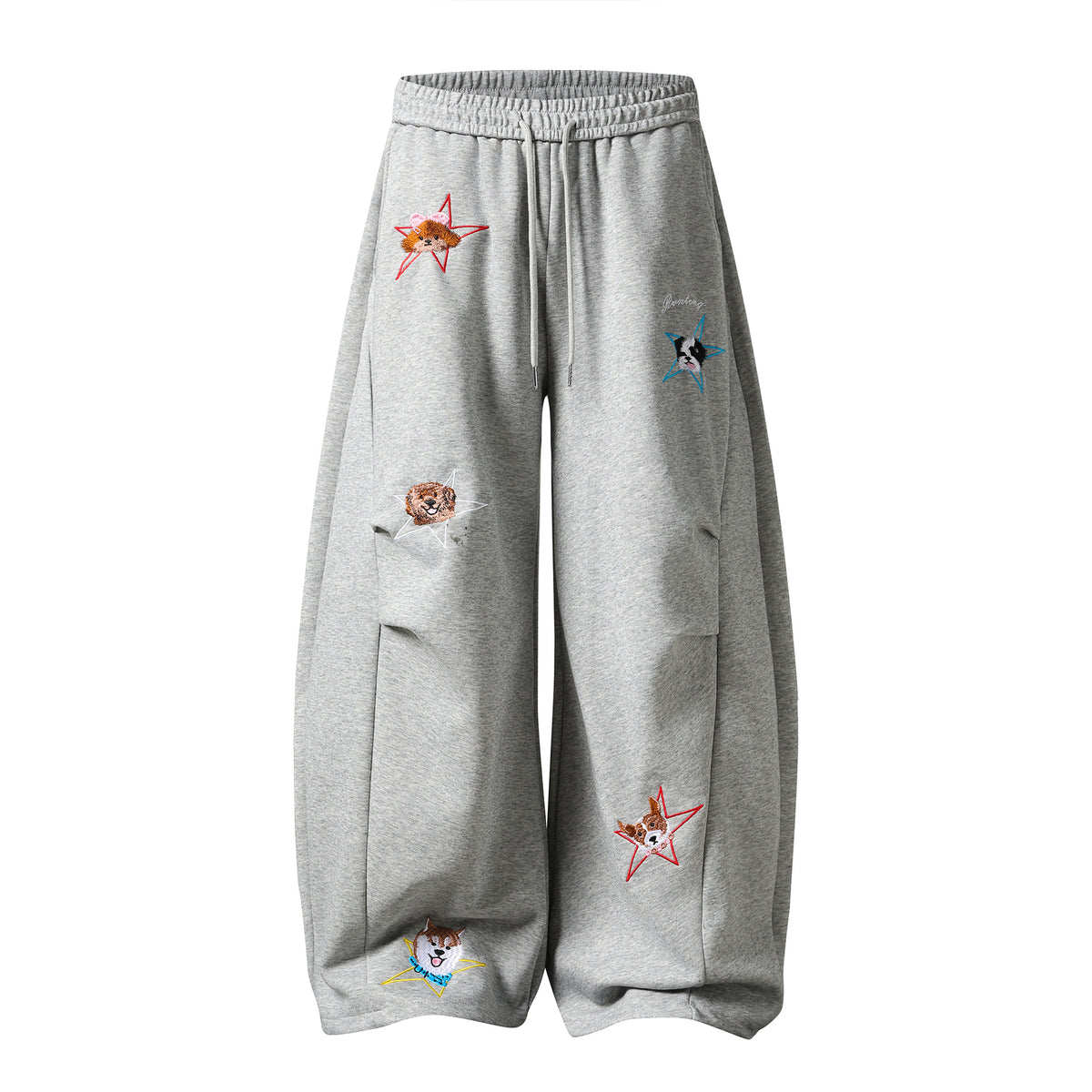 Personality Street Style Sweatpants Cargo Stripe Wide Leg Long Pants for Women