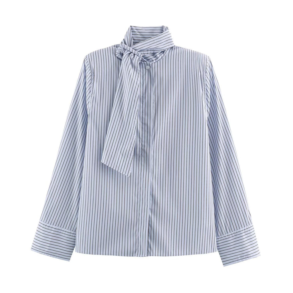 Striped buckle shirt
