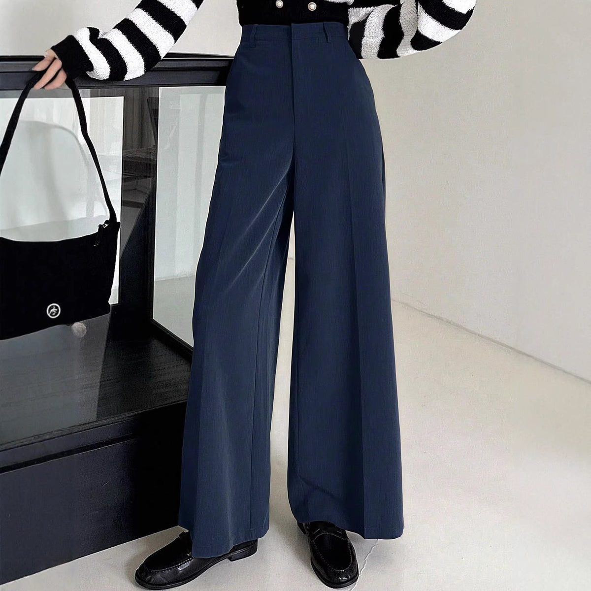 High waisted slimming suit pants